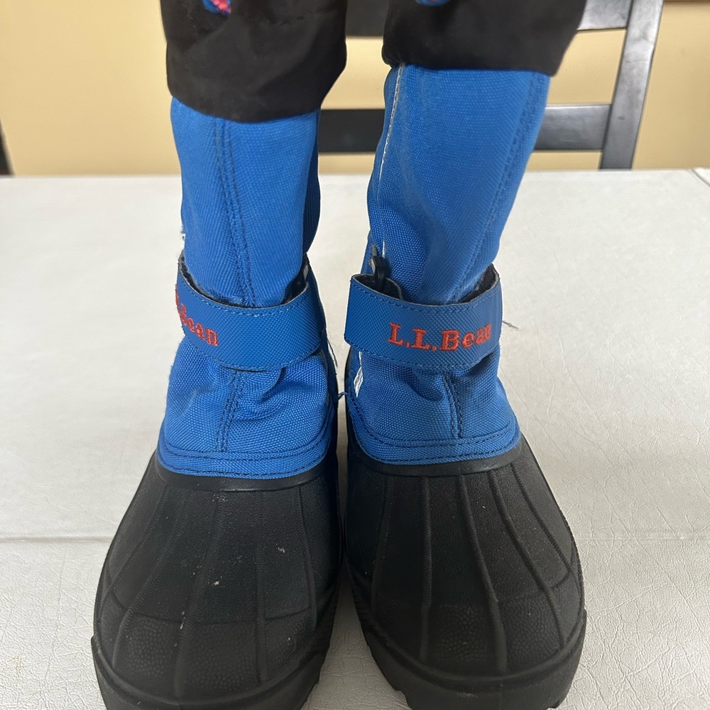 L.L. Bean Black and Blue Duck Boots
